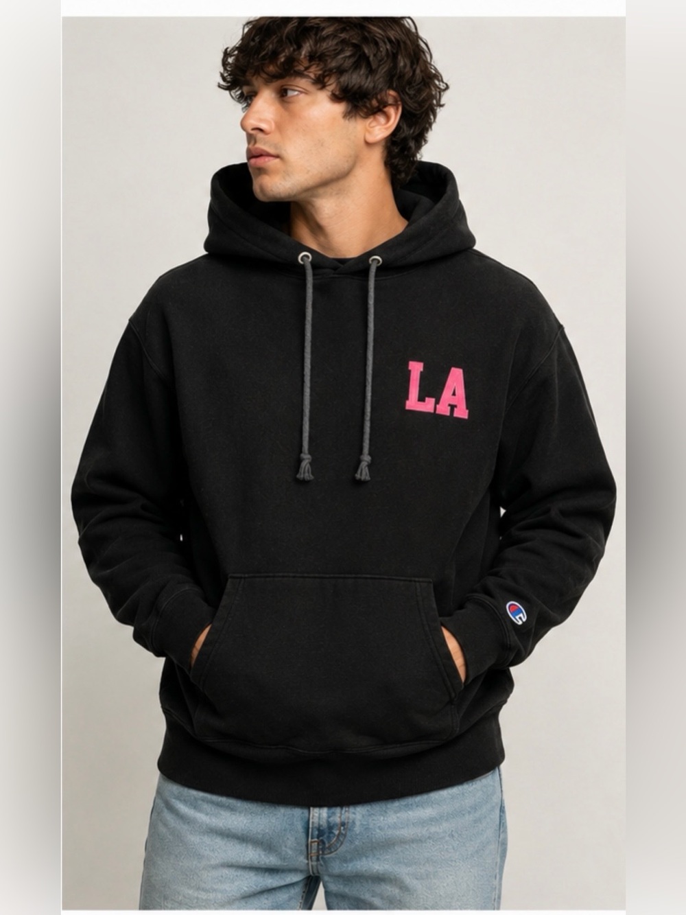 Champion Reverse Weave LA Graphic Pullover Hoodie